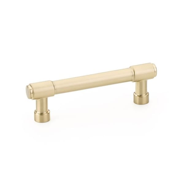 Emtek Jasper Cabinet Pull with 3-1/2 in Center to Center Satin Brass Finish 86686US4 - main
